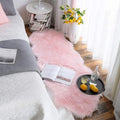 Pink Faux Sheepskin Rug 60x160 cm | Fluffy Area Rug