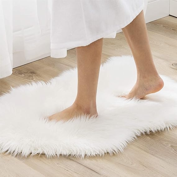 Fluffy Faux Sheepskin Rug | Soft Anti-Skid Area Carpet