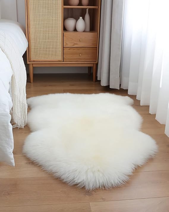 Fluffy Faux Sheepskin Rug | Soft Anti-Skid Area Carpet