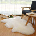 Genuine White Sheepskin Rug 70x100 cm | Natural Wool Throw