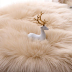 Beige Faux Fur Rug 2x6 Feet | Soft Shaggy Area Rug