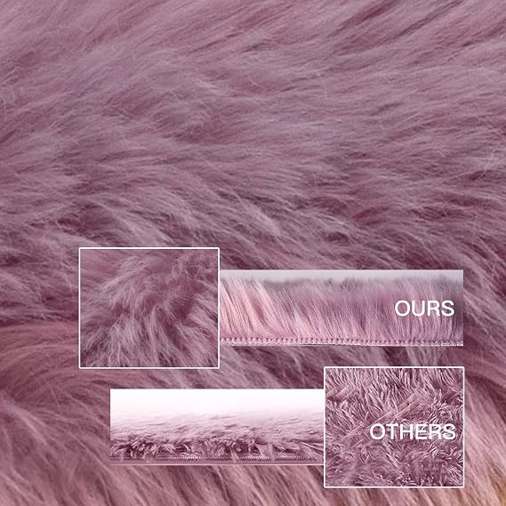 Ultra-Soft Faux Sheepskin Shaggy Rug 2x6 Feet