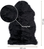Genuine Sheepskin Rug 90x60 cm | Luxury Natural Wool Throw