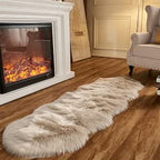 White Faux Sheepskin Rug 60x180 cm | Washable Shaggy Rug