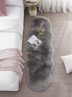 2x6 Grey Faux Fur Rug for Living Room & Bedroom
