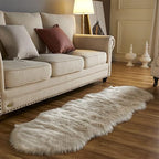 White Faux Sheepskin Rug 60x180 cm | Washable Shaggy Rug