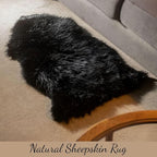 Genuine Sheepskin Rug 90x60 cm | Luxury Natural Wool Throw