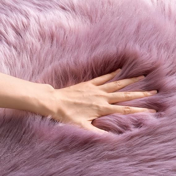 Ultra-Soft Faux Sheepskin Shaggy Rug 2x6 Feet
