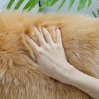 Beige Faux Sheepskin Rug 2 x 6 ft | Fluffy Fur Runner
